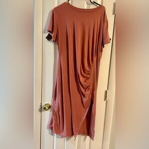 Fashion Nova Dusty Rose Midi Dress